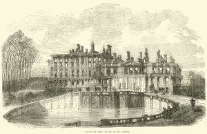 Ruins of the Palace of St Cloud, October 1870 by English School