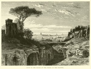 Ruins of the Palace of the Caesars on the Palatine by English School