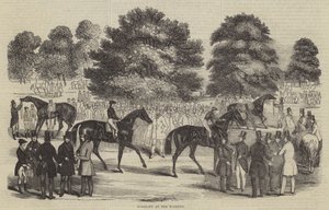 Saddling at the Warren by English School