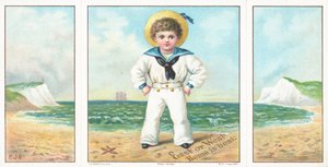 Sailor Boy on the beach by English School