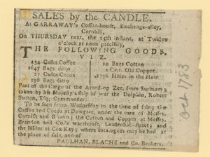 Sales by the Candle by English School