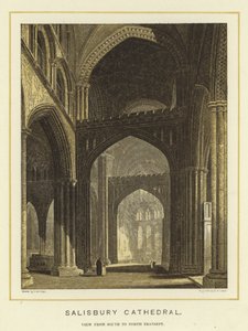Salisbury Cathedral, View from South to North Transept