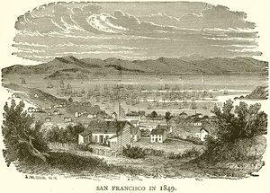 San Francisco in 1849 by English School