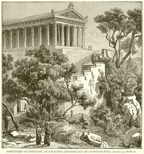 Sanctuary of Poseidon at Calauria (Deathplace of Demosthenes) by English School