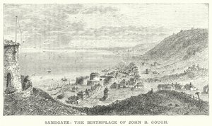 Sandgate, the Birthplace of John B Gough (engraving) by English School