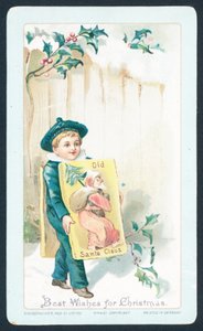Sandwich Boy advertising Old Santa Clause by English School