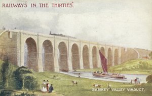Sankey Valley Viaduct by English School