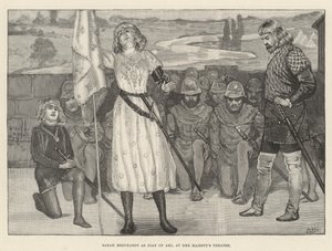 Sarah Bernhardt as Joan of Arc, at Her Majesty