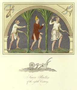 Saxon Rustics of the 8th Century by English School