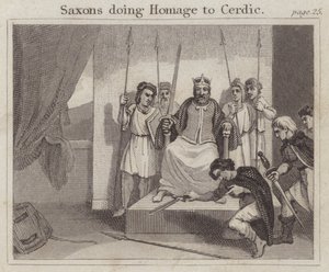 Saxons Doing Homage to Cerdic by English School
