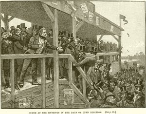 Scene at the Hustings in the Days of Open Election