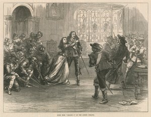 Scene from Charles I at the Lyceum Theatre, London by English School