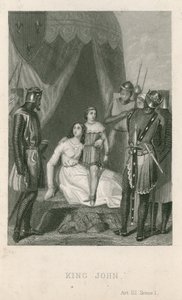 Scene from King John by William Shakespeare by English School
