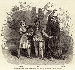 Scene from the Opera of "Guillaume Tell," at Covent Garden Theatre by English School