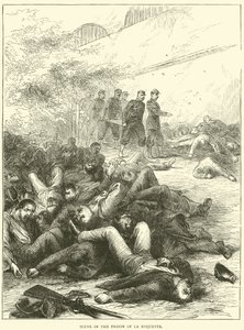 Scene in the Prison of La Roquette, 1871 by English School