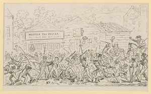 Scene of London life by English School