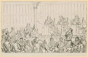 Scene of London life by English School