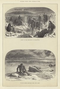 Scenes from the Crimean War by English School