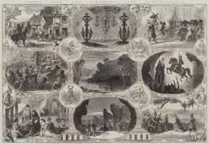 Scenes from the Pantomimes and Extravaganzas by English School