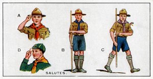 Scout Salutes, 1929 by English School