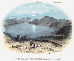 Sea of Galilee from Supposed Ruins of Gapernaum by English School