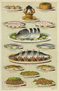 Seafood and Fish Dishes by English School