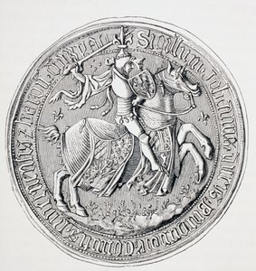 Seal of Jean II, Duke of Burgundy, Count of Nevers and Baron of Donzy, c.1880 by English School