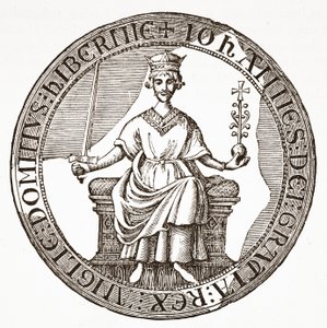 Seal of King John to the Magna Carta by English School