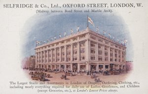 Selfridge and Company Limited, Oxford Street, London, West