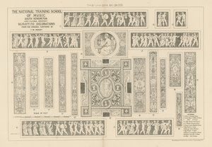 Sgraffito Decorations by English School