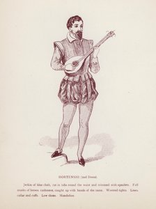 Taming of the Shrew: Hortensio, 2nd Dress by English School