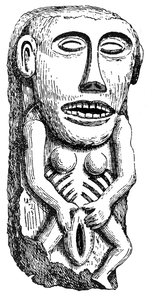 Sheela-na-Gig, from Ballinahend Castle, Tipperary, Ireland by English School