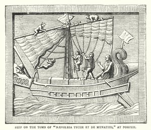 Ship on the Tomb of "Naevoleia Tyche et de Munatius," at Pompeii