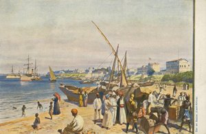 Ship on the beach, Dar es Salaam, Tanzania