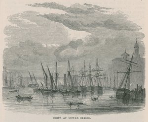 Ships at Tower Stairs by English School