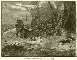 Shipwreck of Prince William by English School