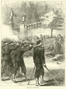 Shooting Communists, 1871 by English School