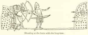 Shooting at the Butts with the Long-Bow by English School