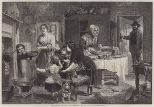 Shrovetide, tossing the Pancake by English School