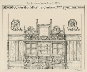 Sideboard for the Hall of the Curriers Company by English School