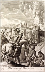 Siege of Jerusalem by Nebuchadnezzar II of Babylon, 597 BC by English School