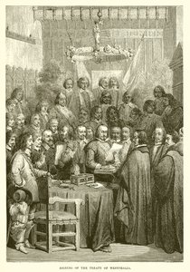 Signing of the Treaty of Westphalia by English School