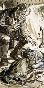 Silas Marner and Eppie by English School