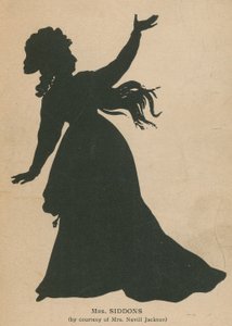 Silhouette of Mrs Siddons