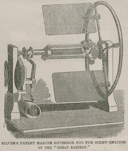 Silvers patent marine governor for the screw engines of the Great Eastern by English School