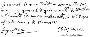 Sir Christopher Wren by English School