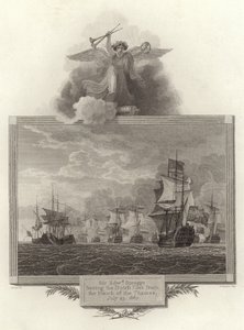 Sir Edward Spragge Forcing the Dutch Fleet from the Mouth of the Thames, July 23, 1667 by English School