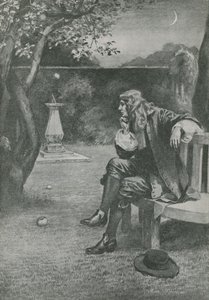 Sir Isaac Newton Sees an Apple Fall by English School