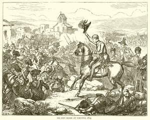 Sir John Moore at Corunna, 1809 by English School