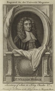 Sir William Morice, Secretary of State to King Charles II